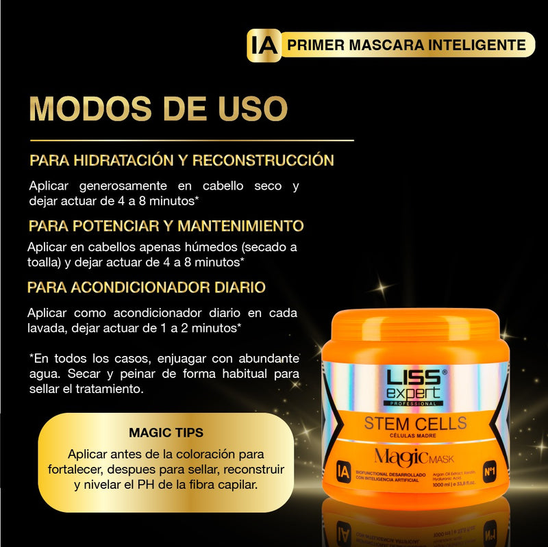 Mascara Magic Reconstruccion Celulas Madres Liss Expert 1k