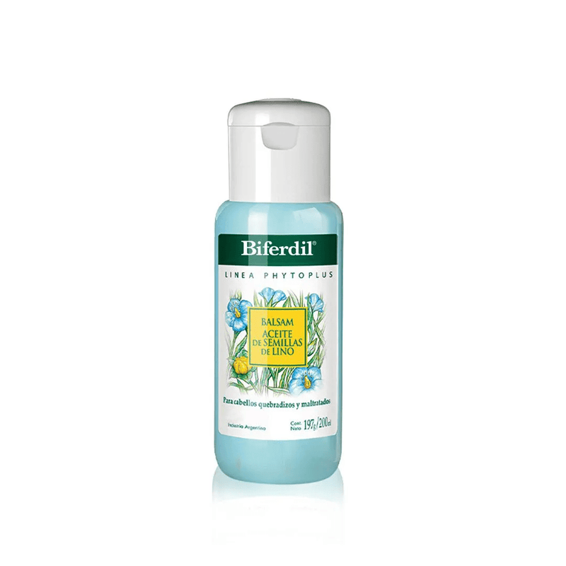Bálsamo Acondicionador con Aceite de Semillas de Lino Biferdil x 200 Ml
