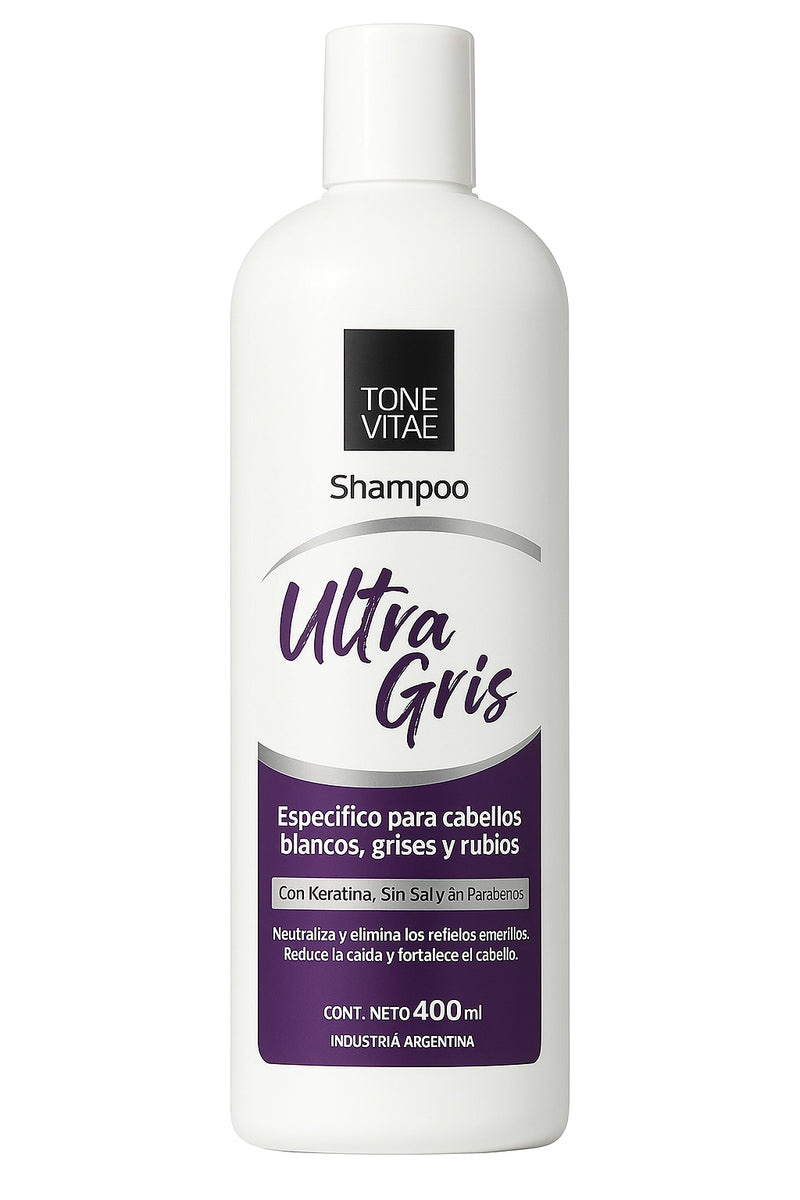 Shampoo Ultra Gris Tone Vitae x 405 ml