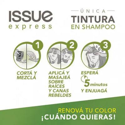 Tintura en  Shampoo Issue - Castaño