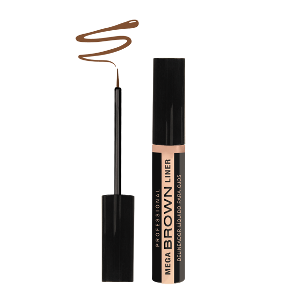 Delineador Liquido Brown Mega Liner Idi Makeup