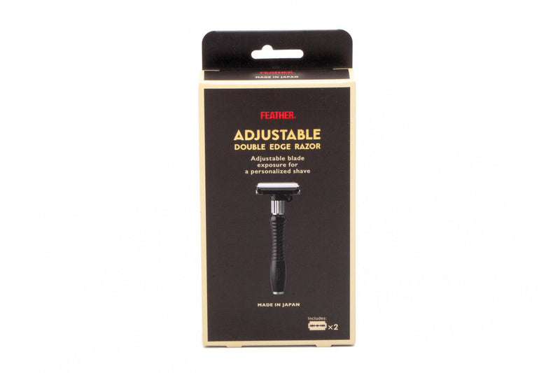 feitadora Feather Adjustable Double Edge Razor Black