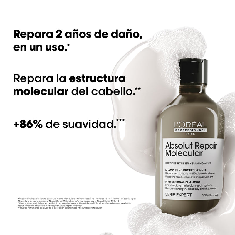 Shampoo Absolut Reapair Molecular Loreal Profesional 300ml