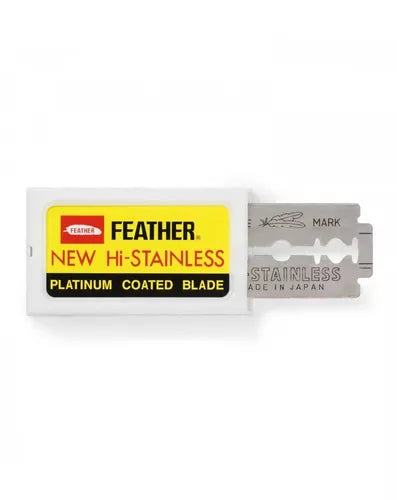 Repuestos New Hi-stainless Doble Filo Feather  x10 Uni