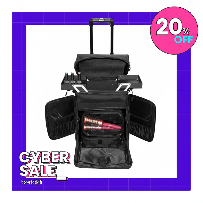 Maletín Multiuso Negro Con Ruedas Jessamy M156