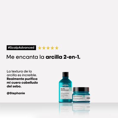 Mascarilla Scalp Advanced: Arcilla purificadora 2 en 1 Loreal