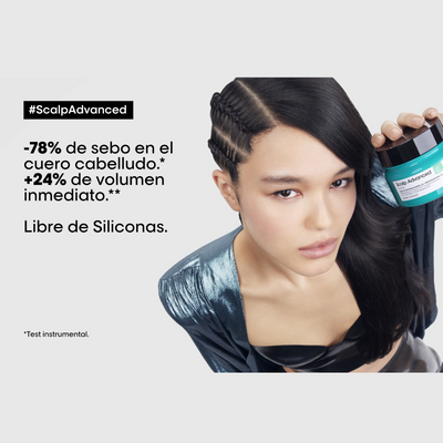 Mascarilla Scalp Advanced: Arcilla purificadora 2 en 1 Loreal