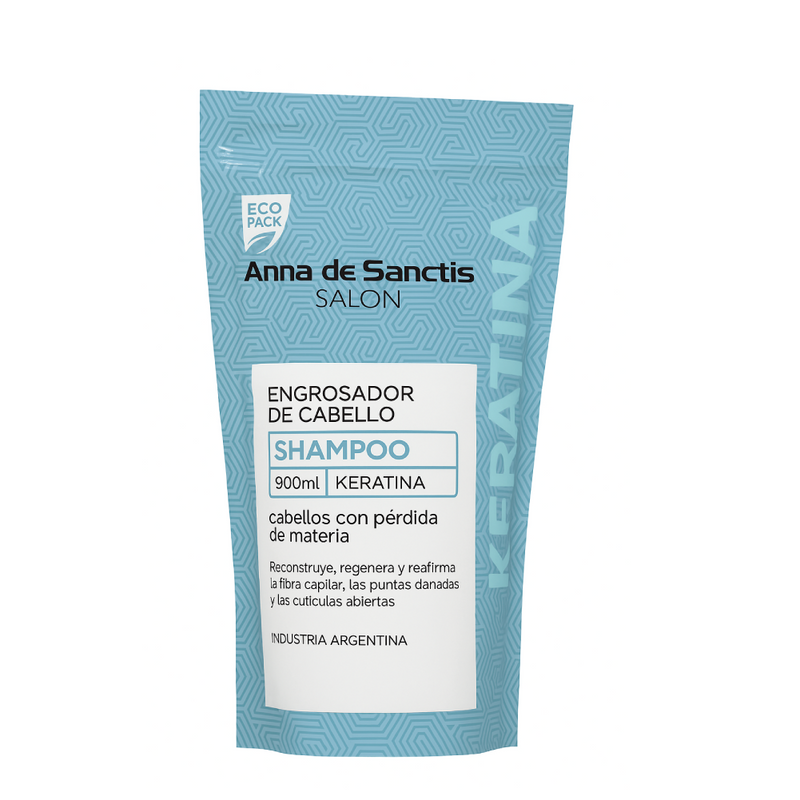 Shampoo Keratina Reparador Anna De Sanctis  Sachet x 900ml