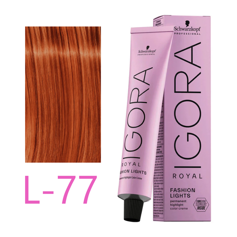 Igora Royal Fashion Lights L-77 Cobrizo Intenso 60 ml