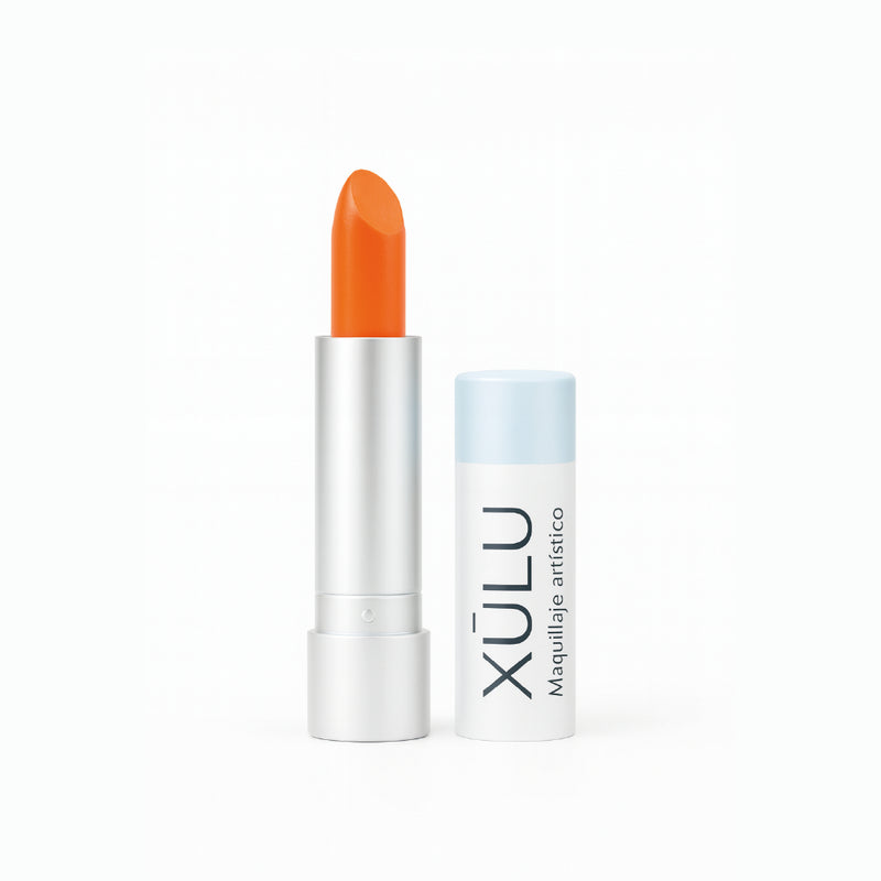 Maquillaje Artístico Estuche Labial Naranja Flúo
