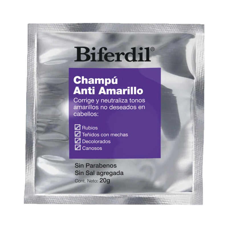 Shampoo Matizador Biferdil 20 ml.