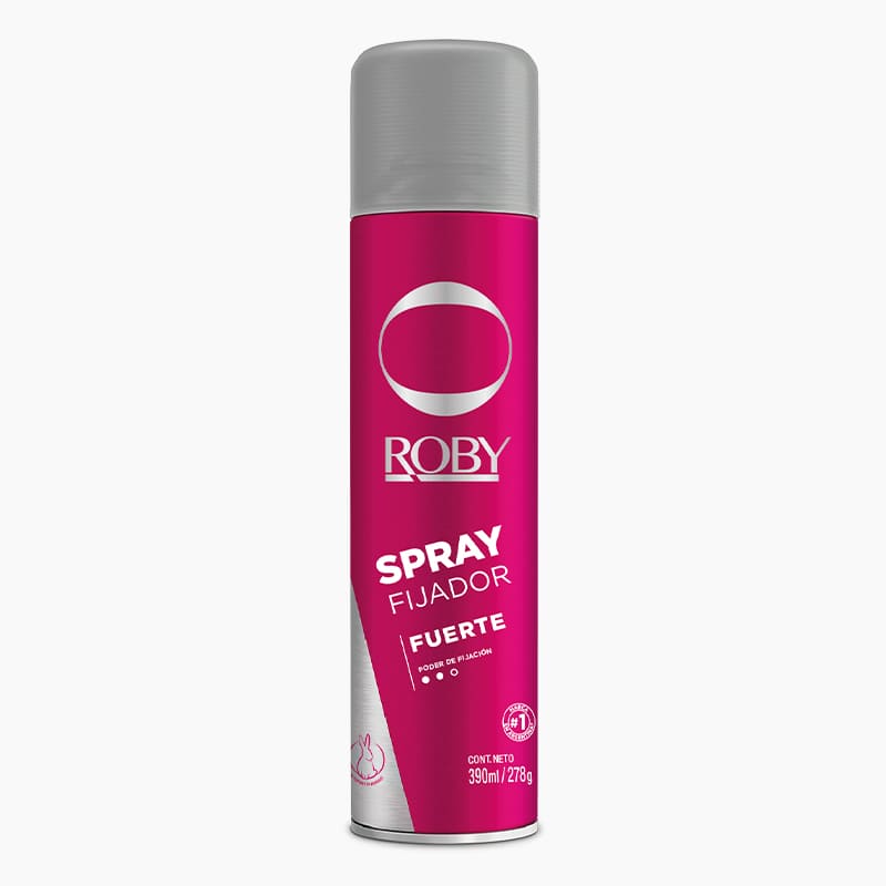 Spray Fijador Fuerte Roby 390ml