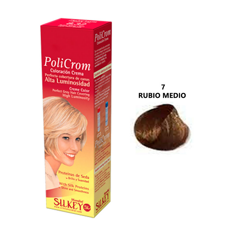 Coloración Silkey Policrom 7 RUbio Mediano 47g