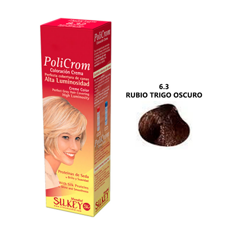 Coloración Silkey Policrom 6.3 Rubio Trigo Oscuro 47g