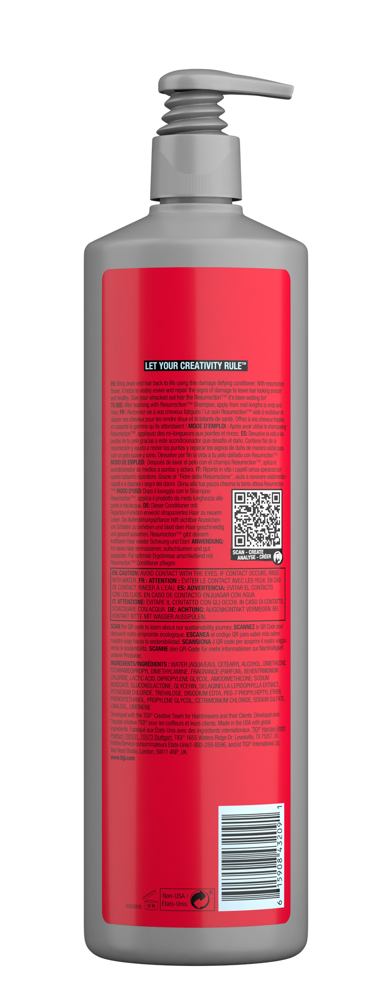 Acondicionador Resurrection Tigi 970ml