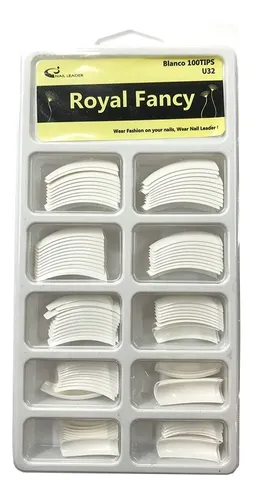 Uñas Medianas por 100 unidades Color Blanco U32