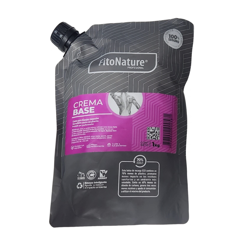 Crema Base Para Masajes Fitonature 1kg