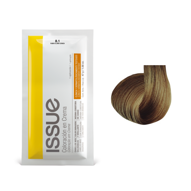 Coloracion Issue Sachet  N°8.1 Rubio Claro Ceniza 47 gr
