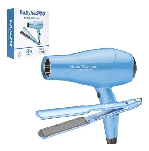 Set Secador Plancha 4083 + Secador 2200w Babyliss