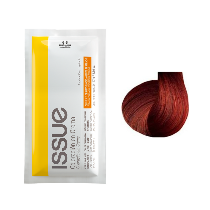 Coloracion Issue Sachet  N°6.6 Rubio Oscuro Caoba Rojizo 47 gr