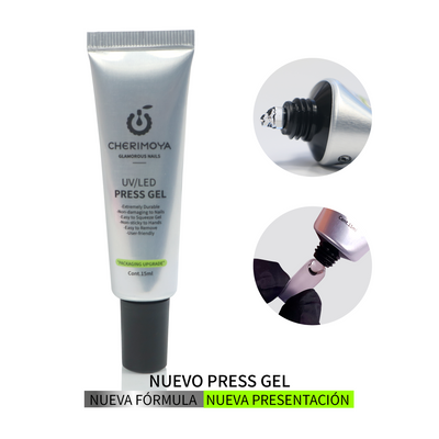 Press Gel Cherimoya Press On Uñas 15ml Soft Gel Leduv