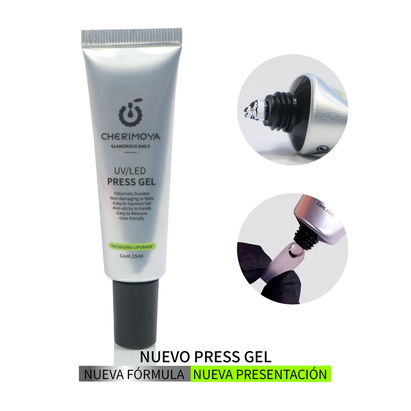 Press Gel Cherimoya Press On Uñas 15ml Soft Gel Leduv