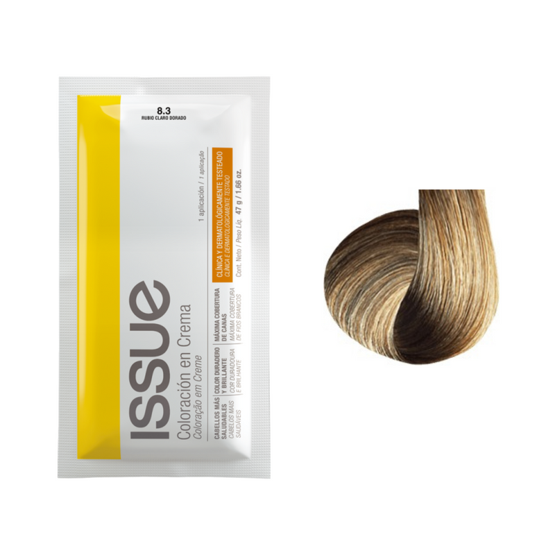 Coloracion Issue Sachet  N°8.3 Rubio Claro Dorado 47 gr
