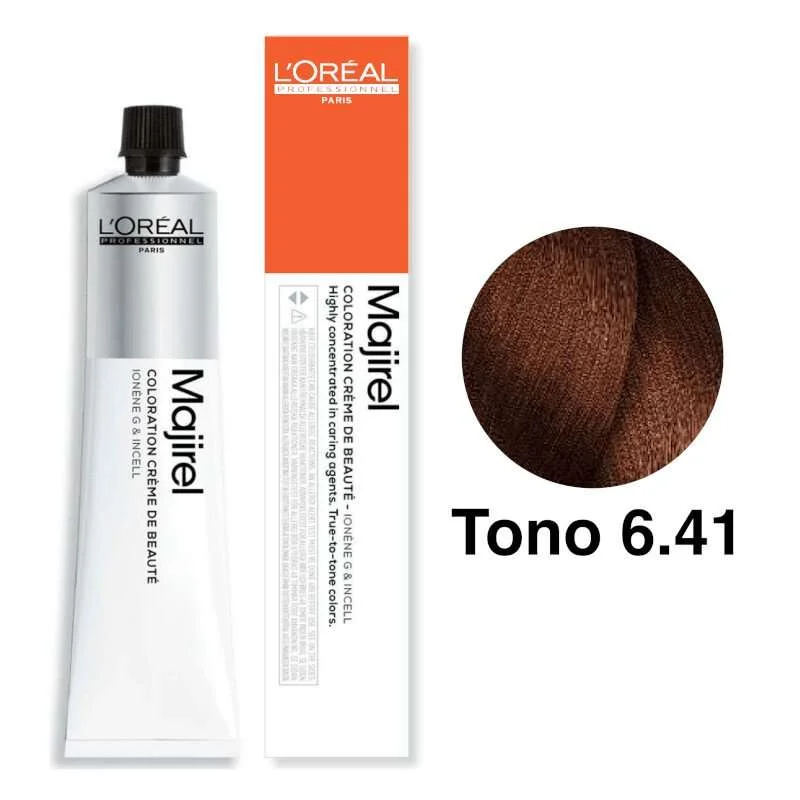 Coloración Majirel N°6.41 Loreal 50gr