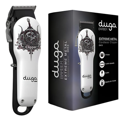 Maquina Corta Pelo Profesional Metal Pelueria 6c Blanco Duga D413