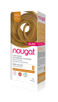 NOUGAT Color Kit natural  Brillo con ColorNº 8 Rubio Claro Natural
