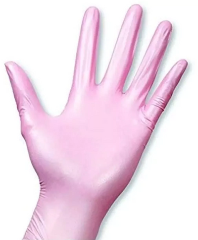 Guantes Nitrilo Rosa Perlado Printex x 100 Unidades