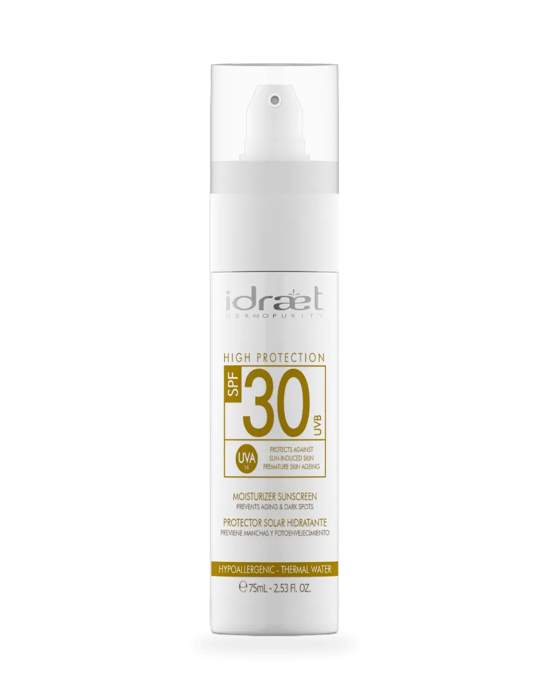 Protector Solar Spf 30 Crema 75 Ml Sin Color Idraet