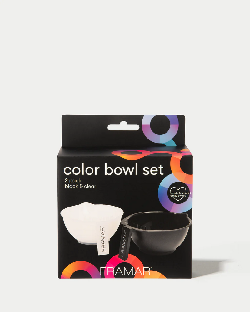 Coloring Bowls Black & Clear Pack x 2 Framar