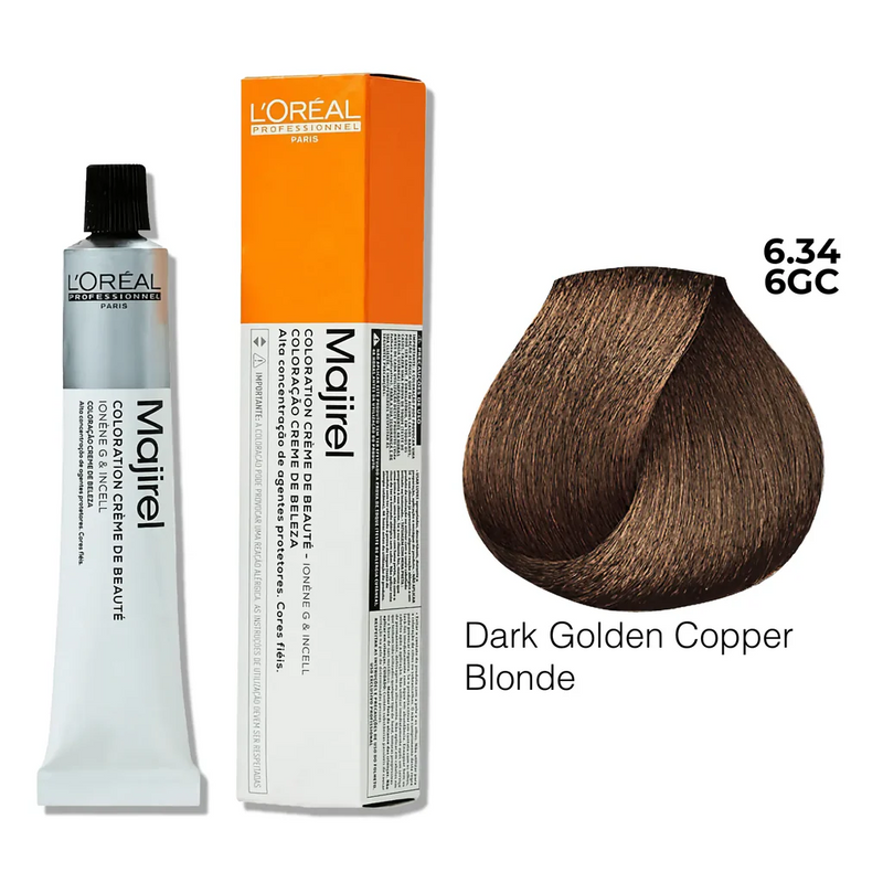 Coloración Majirel N°6.34 Loreal 50gr