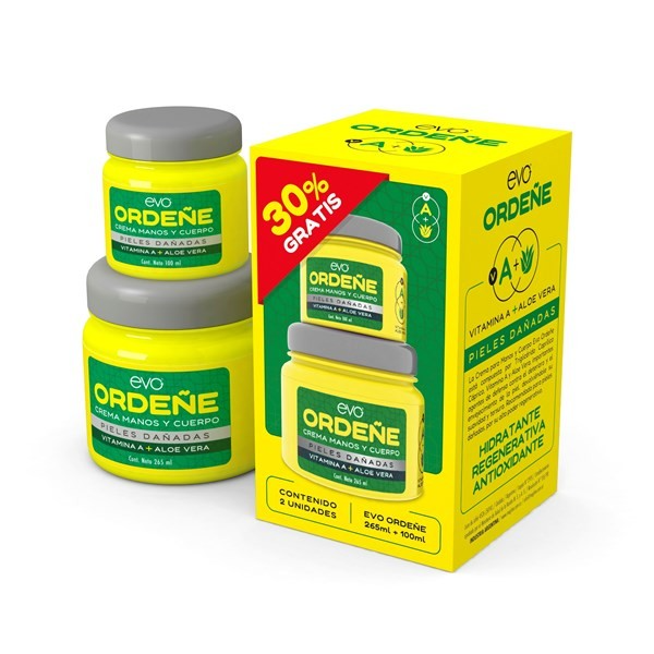 Crema De Ordeñe Evo Natural x 265 ml + Crema x 100 ml