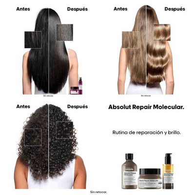 Aceite Absolut Repair Molecular Oil Capilar Loreal  X 90ml