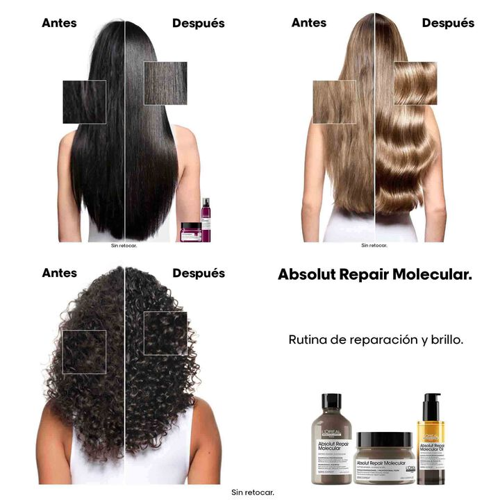 Aceite Absolut Repair Molecular Oil Capilar Loreal  X 90ml