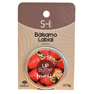 Balsamo Labial Hidratante Manteca Lip Butter Fitonature Frutilla 15gr