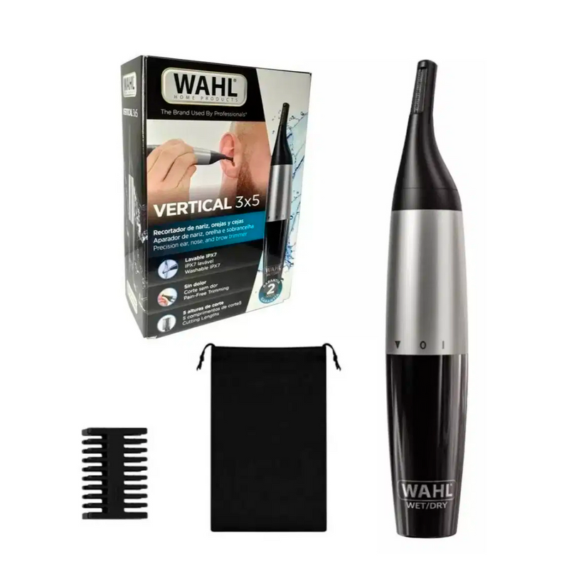 Recortador Nasal Vertical 3x5 A Pila Wahl Nariz Orejas Cejas Wahl