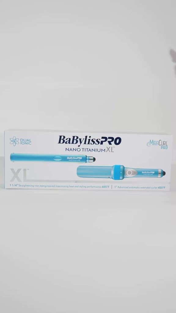 Set Profesional XL Plancha de Pelo 9091 + Miracurl 25mm Nano Titanium Babyliss PRO