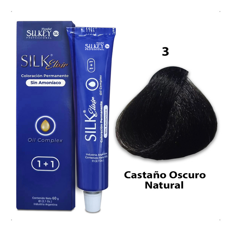 Silk Elixir Coloración Permanente sin Amoníaco Silkey (60g)