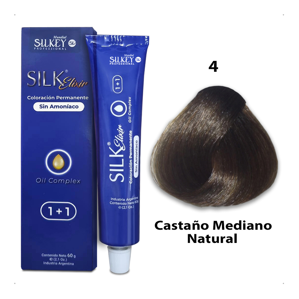 Silk Elixir Coloración Permanente sin Amoníaco Silkey (60g) – Bertoldi
