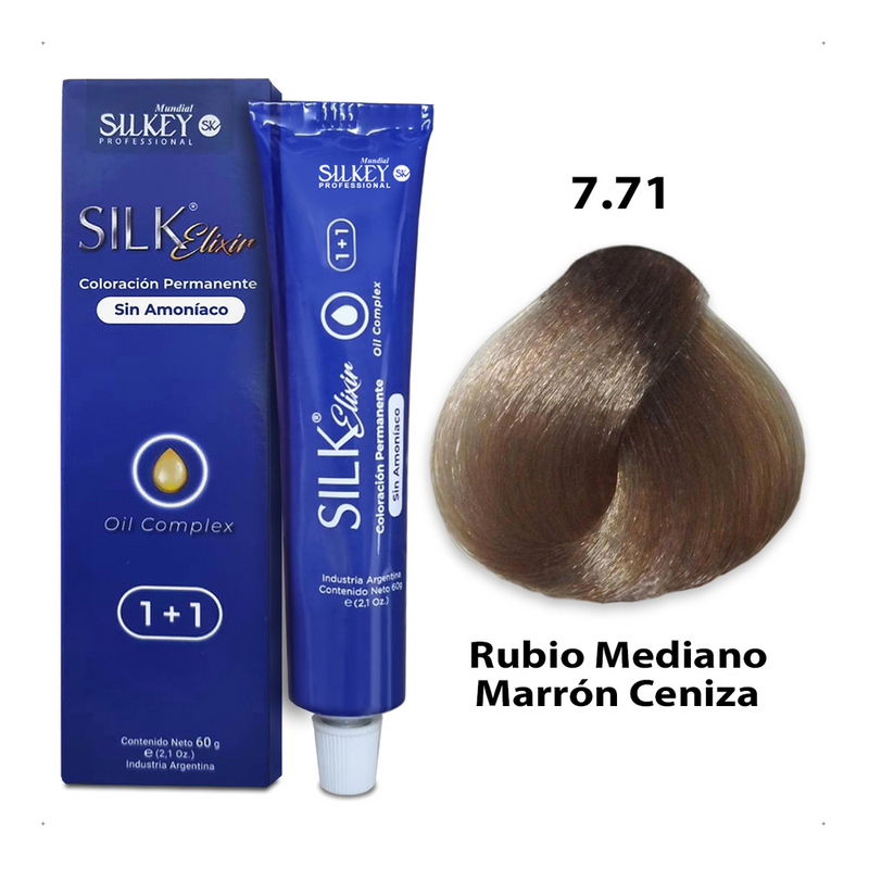 Silk Elixir Coloración Permanente sin Amoníaco Silkey (60g)