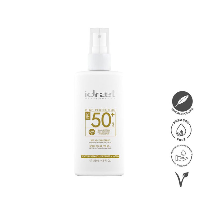 Protector Solar SPF50 Spray Invisible Idraet x 145 ml