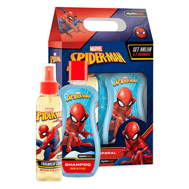 Set Valija Marvel Spiderman Shampoo + Fragancia Corporal