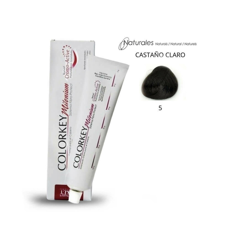 Coloracion Colorkey Milenium 5 Castaño Claro 120ml