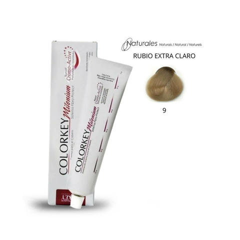 Coloracion Colorkey Milenium 9 Rubio Extra Claro 120ml
