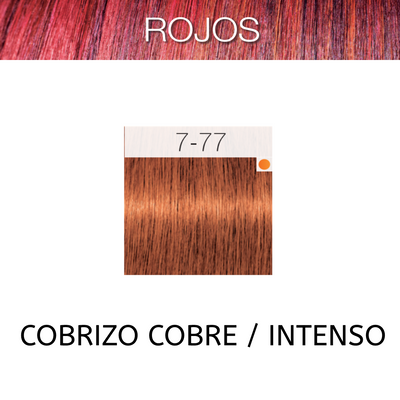 Coloracion Igora Vibrance Gel 7-77 Rojos Rubio Medio Cobrizo Intenso 60 ml