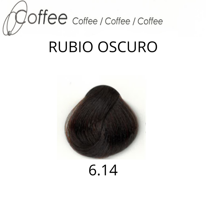 Coloracion Colorkey Milenium 6.14 Rubio Oscuro Coffe 120ml