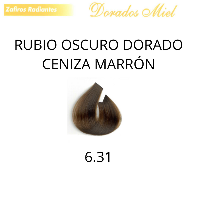 SILKEY KEY COLOR KIT CLASICA 6.31 RUBIO OSCURO DORADO CENIZA MARRON